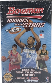 2003/04 Bowman Rookie and Stars Basketball Unopened Box (24 Packs)